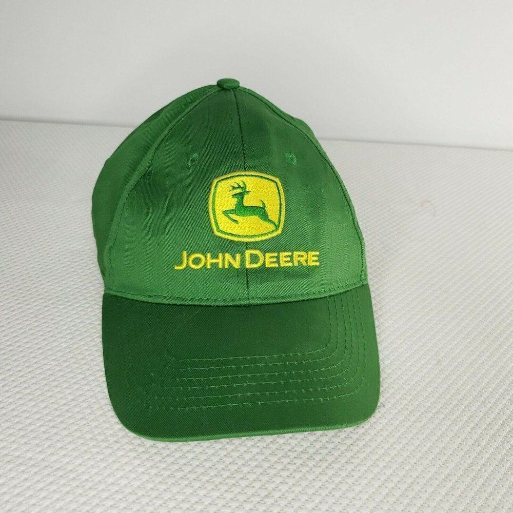 John Deere Embroidered Cap Dad Hat Green Cotton Adjustable